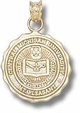 Central Michigan Chippewas Seal Pendant - 10KT Gold Jewelry