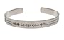 What Cancer Cannot Do Stainless Steel Cuff Bracelet. Cancer Awareness Bracelet