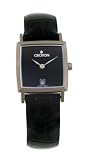Croton Women's Black Dial Black Leather Watch #CR207608BSBK