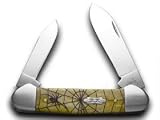 CASE XX Canoe 1/600 Spider & Web Etched Smooth Antique Bone