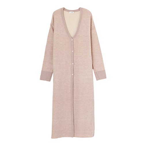 (エヴリス)EVRIS DOUBLE FACE起毛ニットロングカーディガン 371652800101 PINK