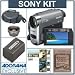 SONY DCR-HC48 Kit With Sony Lcs-va30 Carrying Case ,Spare Sony Npf-h70 Battery,3 Piece Tiffen Filter kit,Sony VCL-0630X Wide Angle lens Mack 2 Year Extended Warrenty
