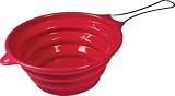 Fox Run Silicone 8 Collapsible Strainer, Red