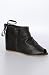 80%20 The Georgie Handkerchief Tie Hidden Wedge in Black Leather,Shoes for Women