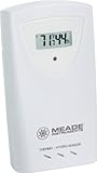 Meade TS33C-M Temperature and Humidity Sensor with LCD, White