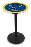 42" St Louis Blues Bar Height Pub Table - Round Base