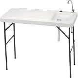 Portable Camp Fish Cleaning Table with Faucet