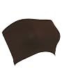 Seamless Bandeau Strapless Tube Top Bra Brown