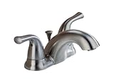 Delta 2520-SS-A Classic Two Handle Centerset Lavatory Faucet with Metal Pop-Up, Stainless