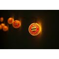 Lichterkette FC Bayern warmwei� Partylichterkette mit 10 Lampen Lichtern