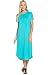 82 Days Women'S Rayon Span Short Sleeves Mid-Long Jersey Dress - Solid