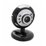 USB 6 LED PC Webcam Camera plus + Night Vision MSN, ICQ, AIM, Skype, Net Meeting and compatible with Win 98 / 2000 / NT / Me / XP / Vista