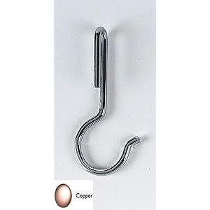 Round or Bookshelf Pot Rack Eye Hooks