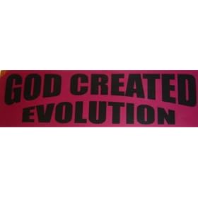 God Created Evolution