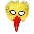 Federmaske Vogel gelb/rot