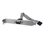 StarTech 9 Pin Serial Male to 10 Pin IDC Motherboard Header Slot Plate Adapter