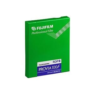 Fujifilm Fujichrome Provia RDP III 100 Color Slide Film ISO 100, 4 x 5, 10 Sheets,... by