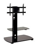 Universal Flat Panel / Flat Screen TV Stand in Black - Planet 3 - 55149