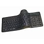 Adesso Flexible Compact Keyboard AKB-220 - Keyboard - PS/2, USB - 105 keys - black
