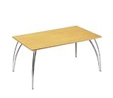 Review DAMS  / BEECH Café Table Rectangular (Beech/Metal)