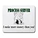 PROCESS SERVER I make more money than you! Mousepad