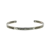 Always My Daughter Stainless Steel Cuff Bracelet
