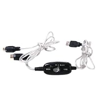 USB MIDI Cable Converter PC to Music Keyboard Window Win Vista XP, Mac OS