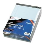 Ampad 20-670 Evidence Blue Legal Ruled Pads, 8-1/2 x 11-3/4, 50 Sheets/pad, Dozen