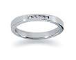 0.05 channel set diamond band in 18k White Gold
