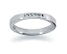 0.05 channel set diamond band in 18k White Gold