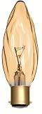 from Bell 25w Decorative Candle Light Bulb BC/B22 Gold Flambelle Candle x 2