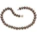14k, 9-10mm Chocolate Brown Pearl Necklace