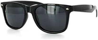 Wayfarer Style Sunglasses Dark Lens Black Frame