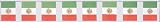 Fiesta Mexican Flag Banner 8ft