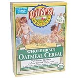 Earth's Best Organic Whole Grain Oatmeal Cereal, 8-Ounce Boxes (Pack of 12) ( Value Bulk Multi-pack)