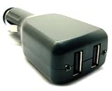 FS- 2 PORTS USB IN CAR CHARGER BLACK (iPOD NANO 1GB 2GB 4GB iPOD VIDEO 20GB 40GB 60GB 80GB 160GB AND ALL PHONES)