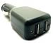 Electronics : FS- 2 PORTS USB IN CAR CHARGER BLACK (iPOD NANO 1GB 2GB 4GB iPOD VIDEO 20GB 40GB 60GB 80GB 160GB AND ALL PHONES)