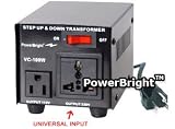 Power Bright VC100W Voltage Transformer 100 Watt Step Up/Down 110 Volt - 220 Volt