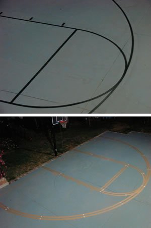 ronan sports easy basketball court stencil kit