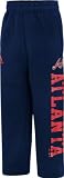 Atlanta Braves Navy Adidas Youth Fleece Pants