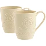 Belleek Group 4138 Celtic Mug, 10-Ounce, Ivory, 2-Count