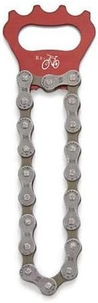Resource Revival Recycled Bike Chain Bottle Opener - Red by Resource Revival