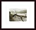 Ancre Sur Plage by Joane Mcdermott 16.00X12.00 Framed with Black Wood Frame