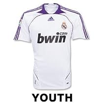 Real Madrid 07/08 Home Youth Soccer Jersey