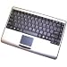 Adesso MINI SLIMTOUCH TOUCHPAD USB  KEYBOARD SILVER WITH BLACK KEYS ( AKB-410US )