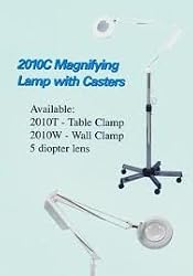 Pibbs 2010W Magnifying Lamp with Wall Bracket-5 Diopter