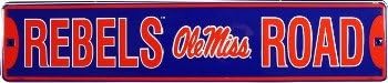 Ole Miss Rebels Road Street Sign