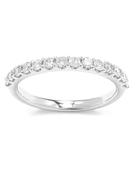 Kobelli 1/2 cttw Round Diamond 14k White Gold Band