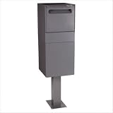 Locking Mailbox & Package Delivery Vault- Black, DVU0050-1