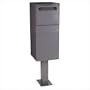 Post/Column Mount Delivery Vault Color: Gray, Outgoing Mail Compartment: Do not include